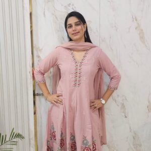 Mul Mul Cotton Anarkali . Item code : 12295 LX